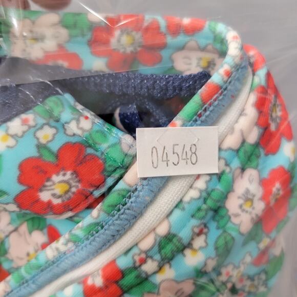 Agua Doce Brazilin Cheeky Bikini Swimsuit Womens M Blue Floral Underwire Padded - Picture 15 of 16